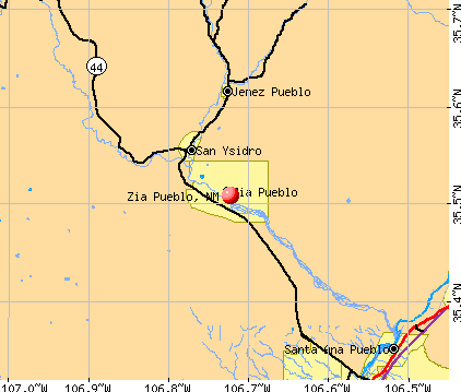 Zia Pueblo, NM map
