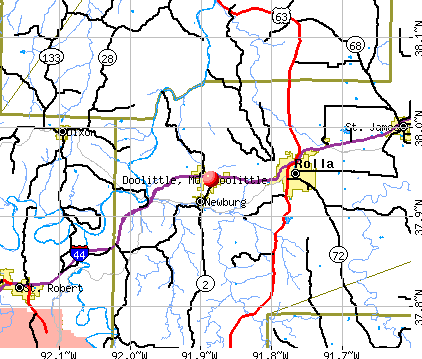 Doolittle, MO map