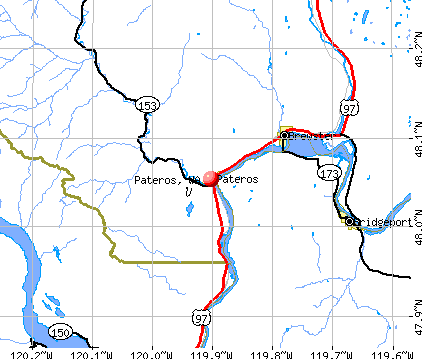 Pateros, WA map