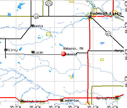 Wabasso, MN map