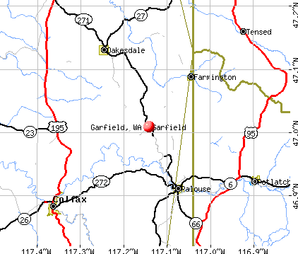 Garfield, WA map
