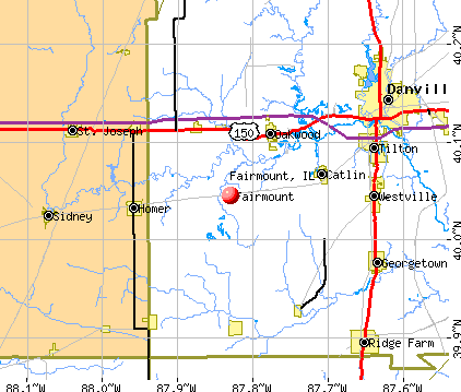 Fairmount, IL map