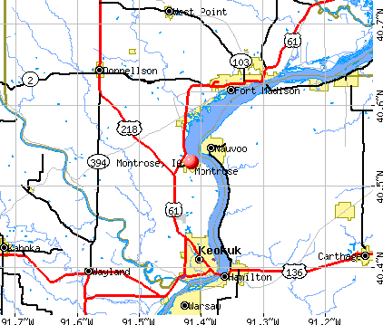 Montrose, IA map