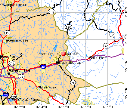 Montreat, NC map