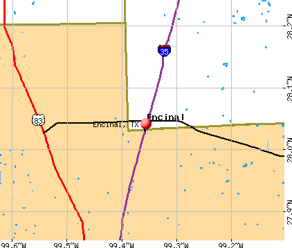 Encinal, TX map