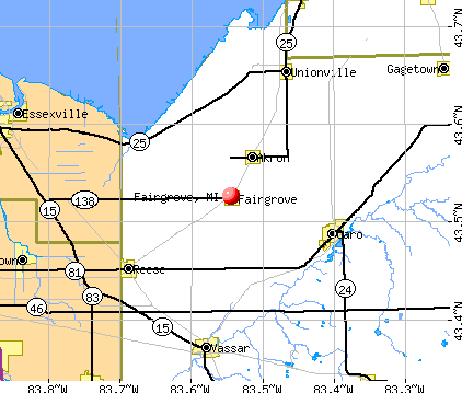 Fairgrove, MI map