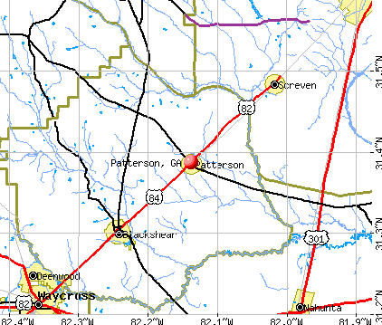 Patterson, GA map
