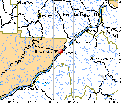 Matamoras, OH map