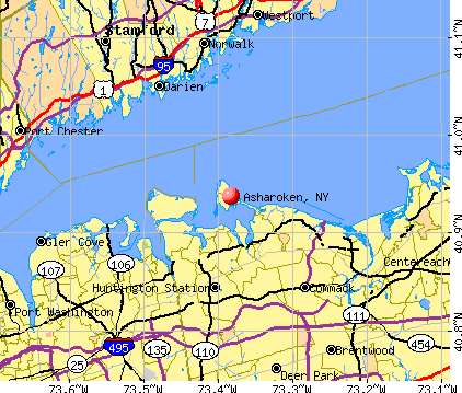Asharoken, NY map