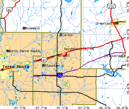 Knightsville, IN map
