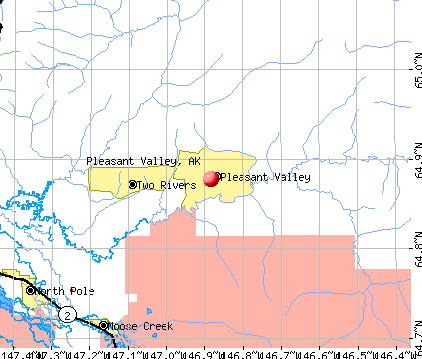 Pleasant Valley, AK map