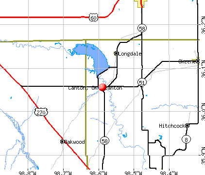 Canton, OK map