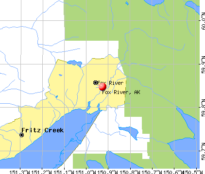 Fox River, AK map