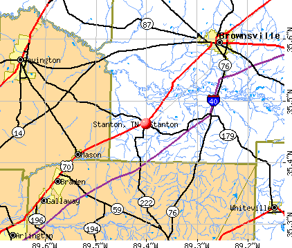 Stanton, TN map