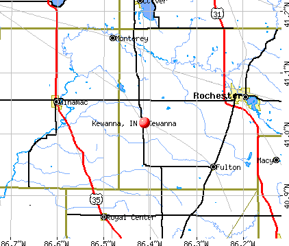 Kewanna, IN map