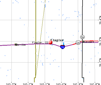 Flagler, CO map