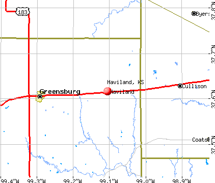 Haviland, KS map