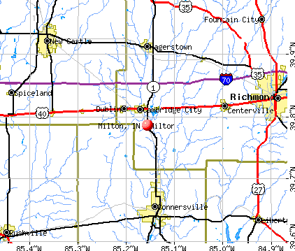 Milton, IN map