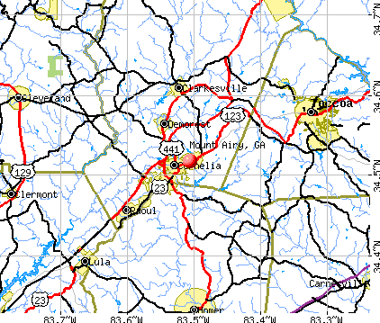 Mount Airy, GA map