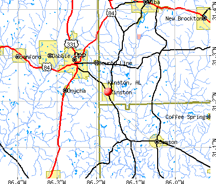 Kinston, AL map