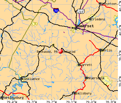 Rockwood, PA map