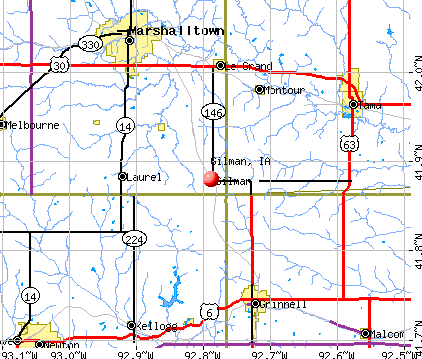 Gilman, IA map