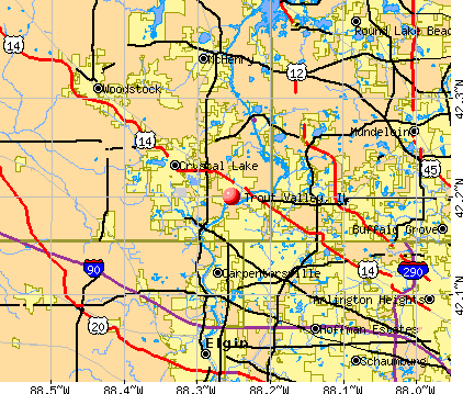 Trout Valley, IL map
