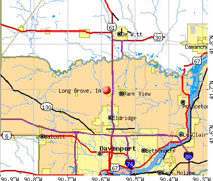 Long Grove, IA map