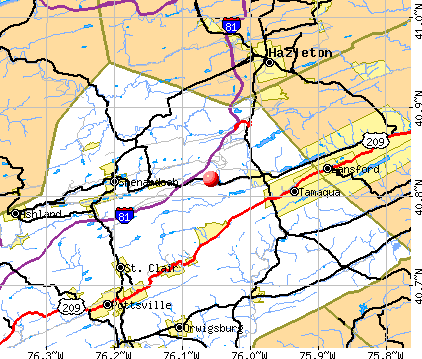 Grier City-Park Crest, PA map