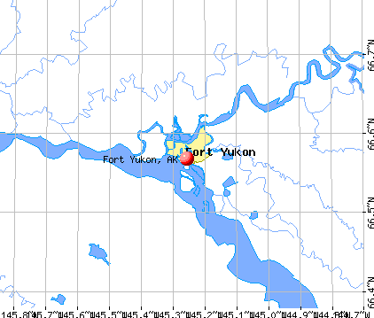 Fort Yukon, AK map