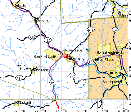 Riverside, NY map