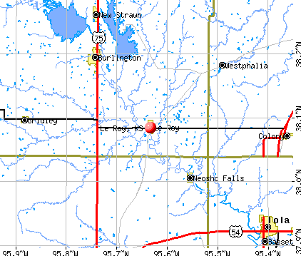 Le Roy, KS map