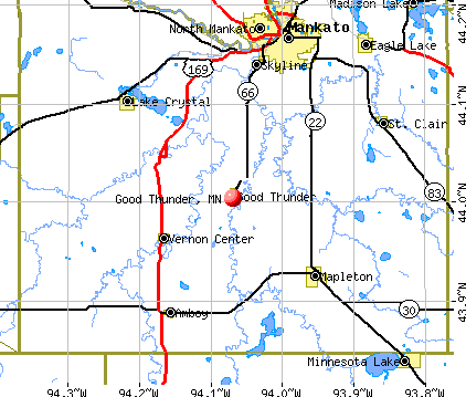 Good Thunder, MN map