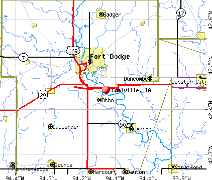 Coalville, IA map