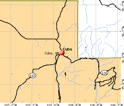Cuba, NM map