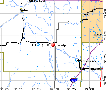 Eskridge, KS map