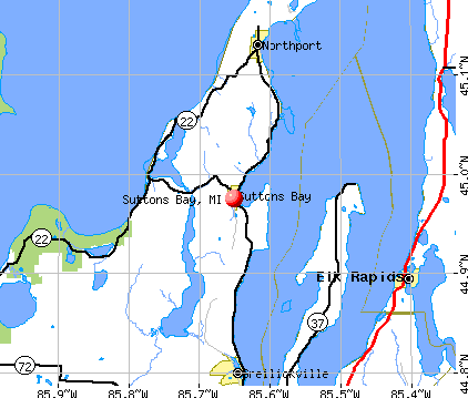 Suttons Bay, MI map