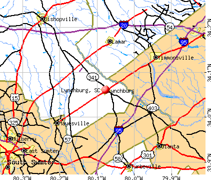 Lynchburg, SC map