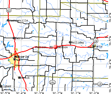 Madison, MO map
