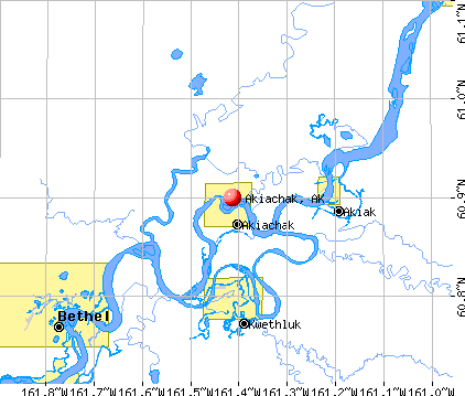 Akiachak, AK map