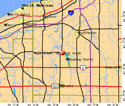 Rock Creek, OH map