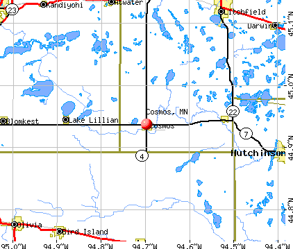 Cosmos, MN map