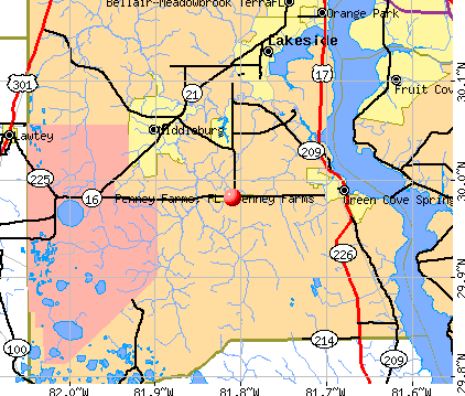 Penney Farms, FL map