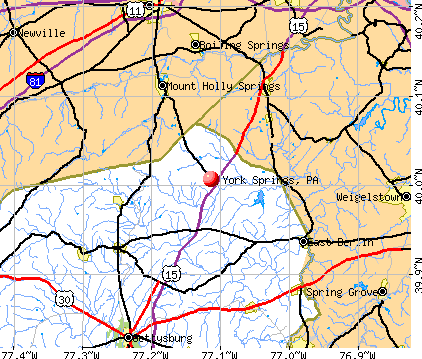 York Springs, PA map