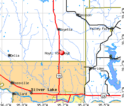 Hoyt, KS map