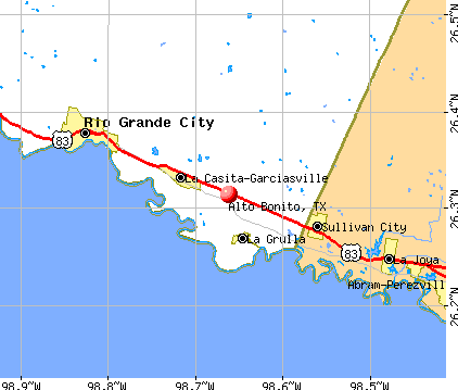Alto Bonito, TX map