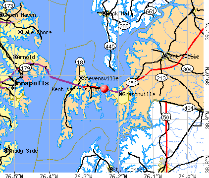 Kent Narrows, MD map