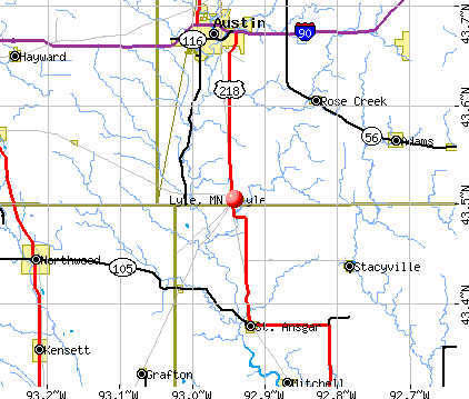 Lyle, MN map
