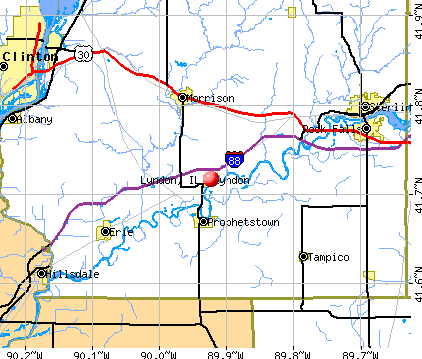Lyndon, IL map