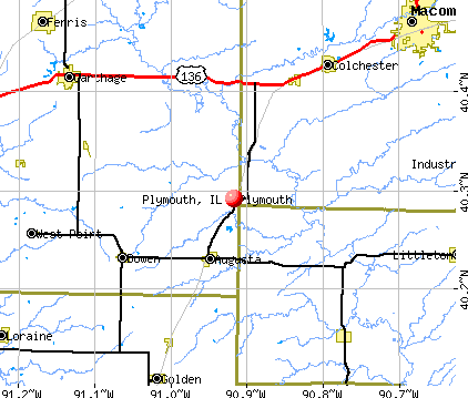 Plymouth, IL map